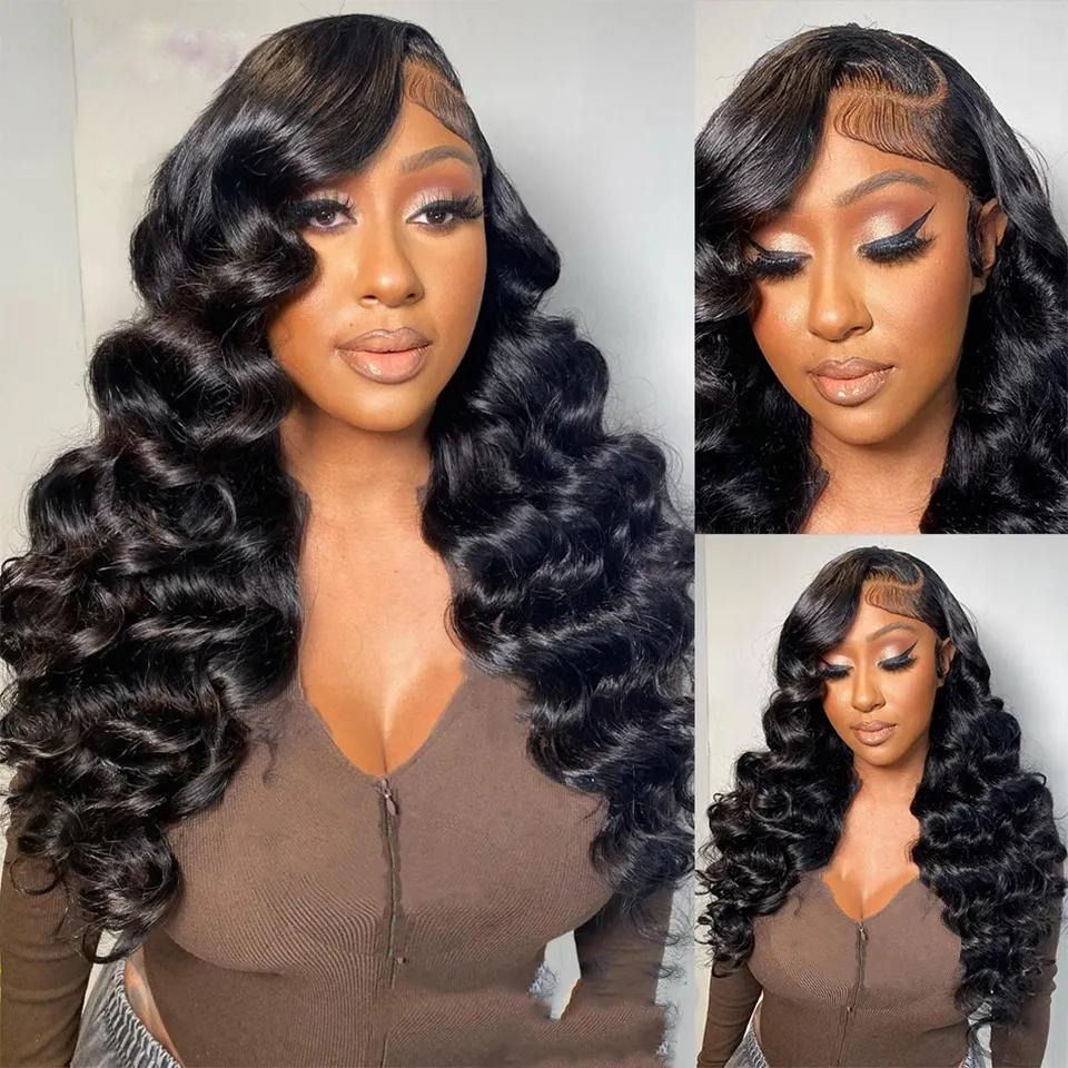 Loose Deep Wave Human Hair Bundles Extensions Natural Color